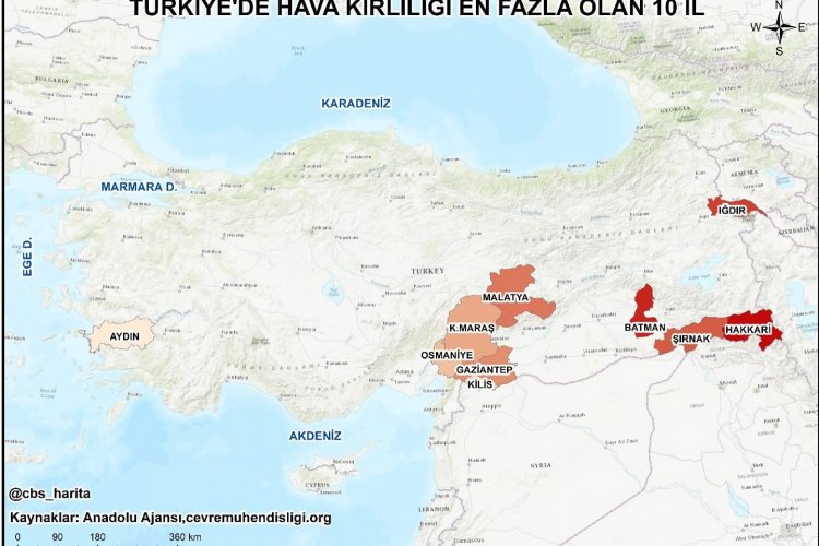 Türkiye’nin En Kirli Havasına Sahip Şehirleri Açıklandı