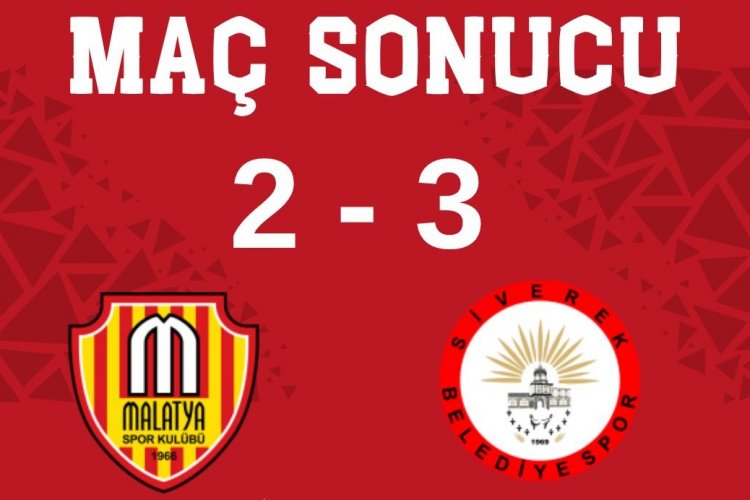 Malatyaspor 2 - 3 Siverek Belediyespor