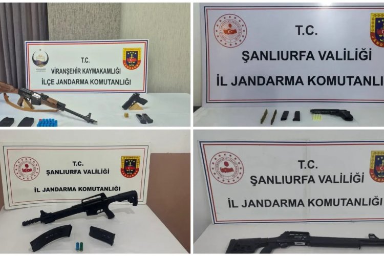 Şanlıurfa’da Jandarmadan Ruhsatsız Silah Operasyonu