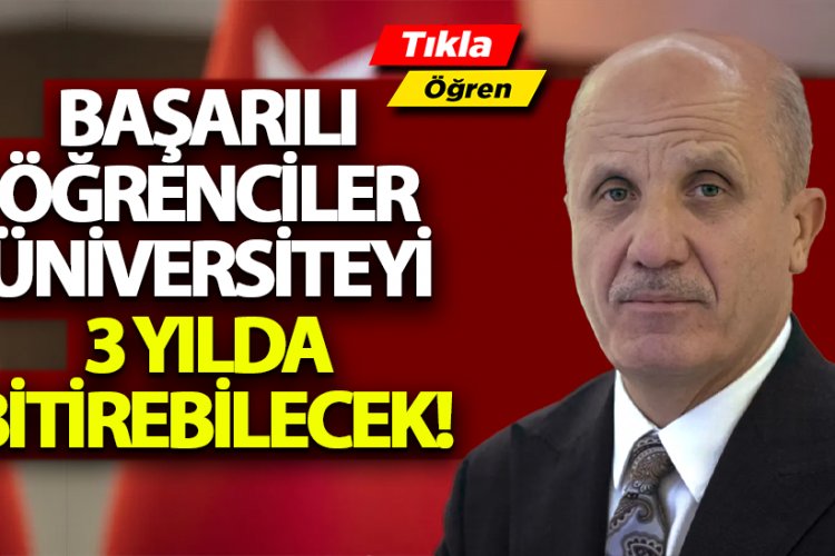 YÖK Başkanı Özvar: Başarılı öğrenciler üniversiteyi 3 yılda bitirebilecek