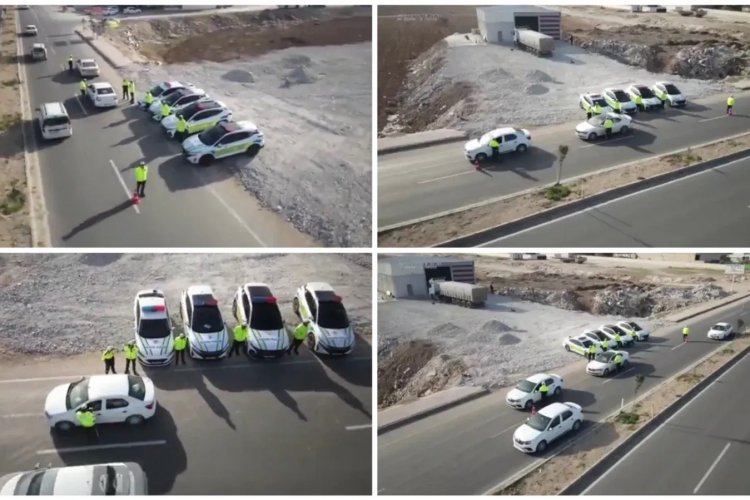 Şanlıurfa’da Drone İle Trafik Denetimi Yapıldı