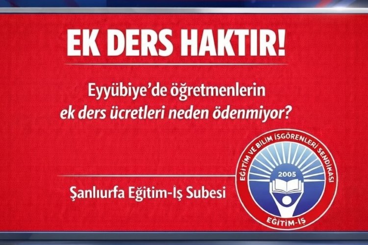 Eyyübiye’de Ek Ders Krizi: Mahmut Tanal ve Sendikalardan Bakanlığa Çağrı!