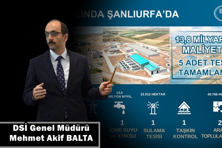 DSİ’den Şanlıurfa’ya 13,8 Milyarlık Dev Yatırım: 2025 Yılında 5 Büyük Tesis Tamamlandı