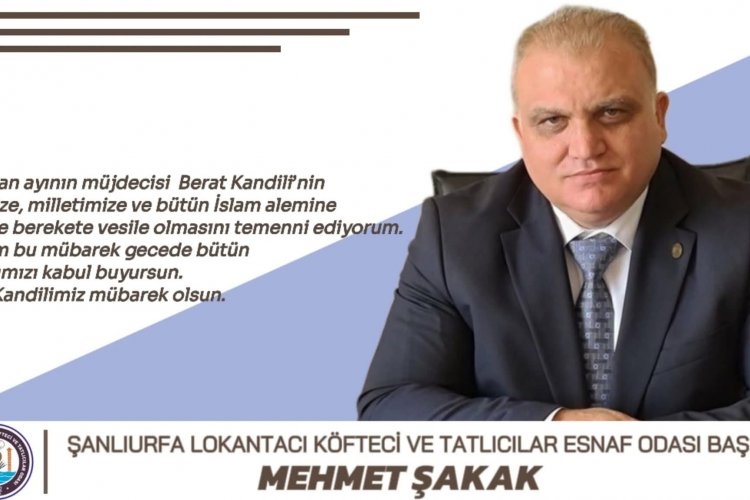 Şanlıurfa Tatlıcılar ve Lokantacılar Odası’nda Mehmet Şakak Güven Tazeledi!