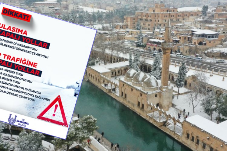 Şanlıurfa’da Kar Esareti: Valilik Kapalı Yolların Listesini Yayınladı!