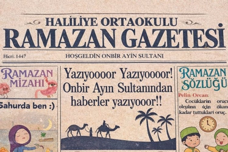 Şanlıurfa Haliliye Ortaokulu’ndan Bakanlığın Ramazan projesine destek