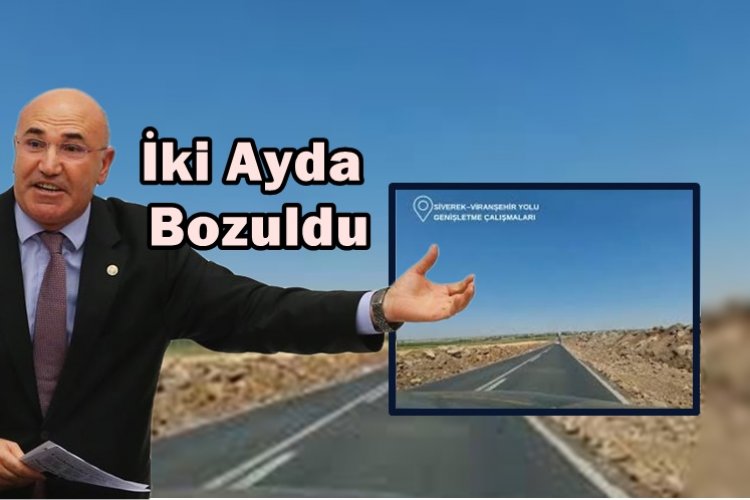 Mahmut Tanal’dan Sert Tepki: 8 Kilometrelik Yol Köstebek Yuvasına Döndü