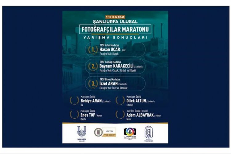 ŞANLIURFA FOTOĞRAF MARATONU’NDA KAZANAN İSİMLER BELLİ OLDU!