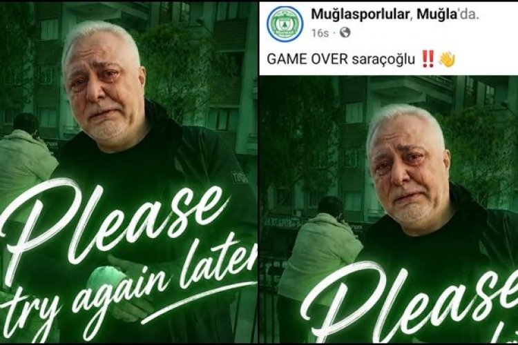 Muğlaspor Taraftarlarından Saraçoğlu’na Alaylı Paylaşım