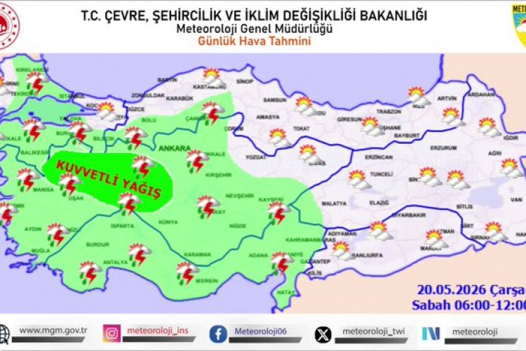 Meteoroloji'den Bazı Bölgeler İçin Kuvvetli Yağış Uyarısı!