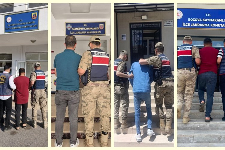 ŞANLIURFA'DA JANDARMADAN KAÇAMADILAR: KESİNLEŞMİŞ HAPİS CEZASI BULUNAN 5 FİRARİ YAKALANDI