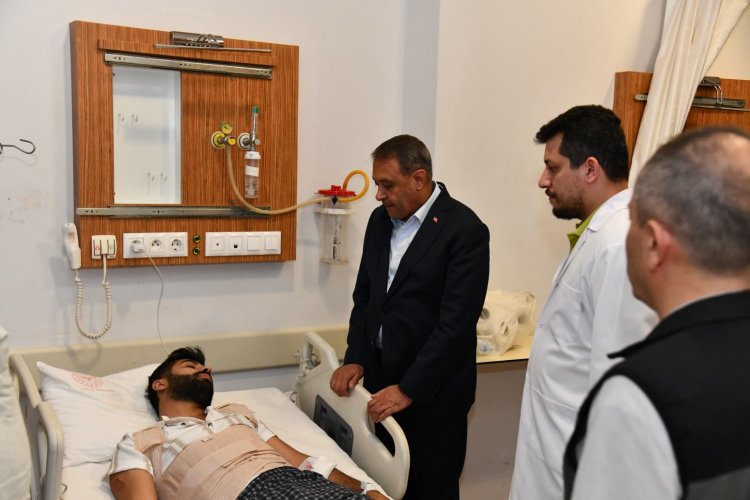 Vali Hasan Şıldak’tan Yaralı Orman Personeline Geçmiş Olsun Ziyareti