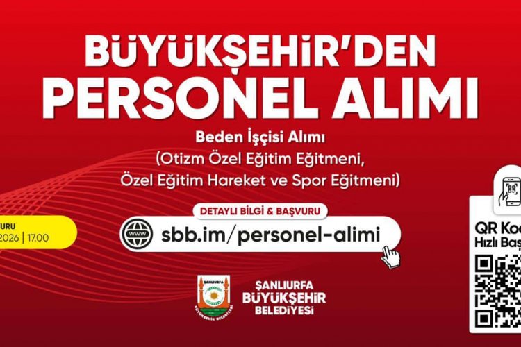 Şanlıurfa Büyükşehir Belediyesi Daimi Kadroda Personel Alacak: Son Başvuru 29 Eylül!